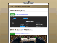 Tablet Screenshot of dsachargen.de